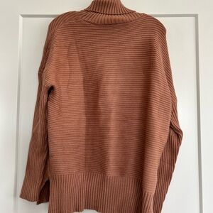 Cozy Brown Ribbed Sweater